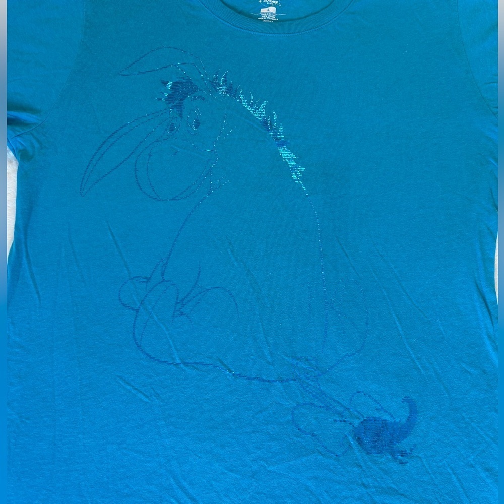 Disney Blue Eeyore Short Sleeve Tee